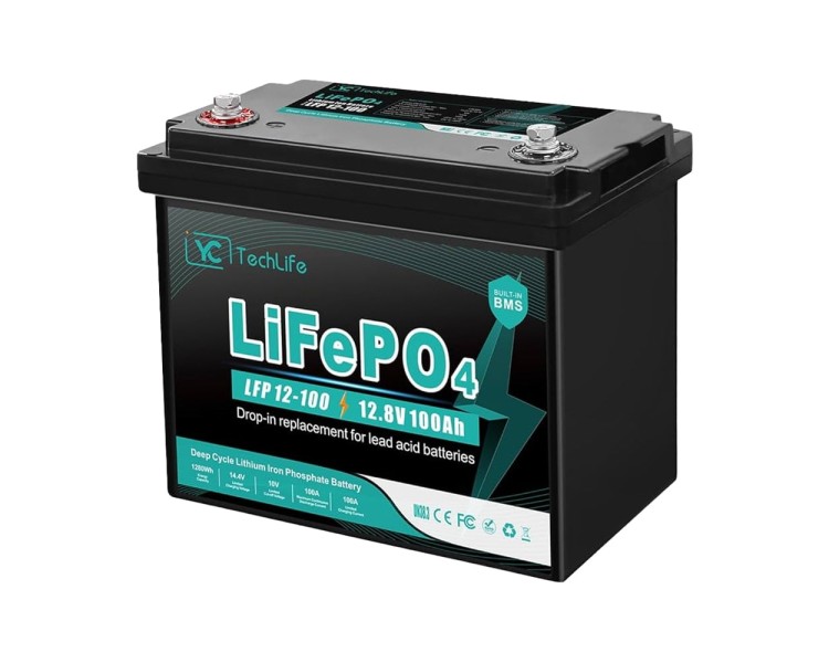 Акумуляторна батарея літій-залізо-фосфатна 12.8В 100А*год EverExceed LFP 12-100 (LDP 12-100) LiFePO4