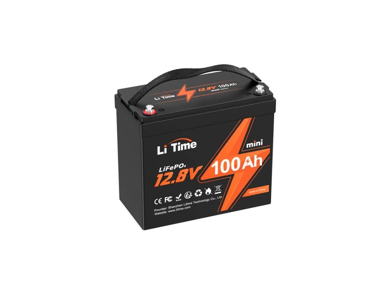 Акумуляторна батарея літій-залізо-фосфатна 12.8В 100А*год LiFePO4 LiTime Mini L12V100-100-MINI-16-A60