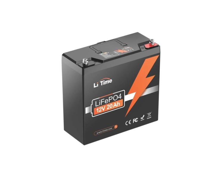 Акумуляторна батарея літій-залізо-фосфатна 12.8В 20А*год LiFePO4 LiTime L12V20-20-BASIC-4-A20