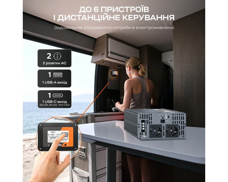 Автономний однофазний інвертор 2kW/12V LiTime L12V2KW-EN-Z