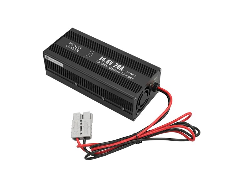 Зарядний пристрій для акумуляторних батарей LiFePO4 14.6V/20A Power Queen P12V20A-BCHA-X