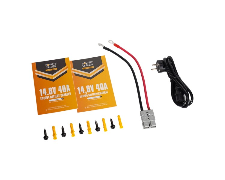 Зарядний пристрій для акумуляторних батарей LiFePO4 14.6V/40A Power Queen P12V40A-BCHA-Y