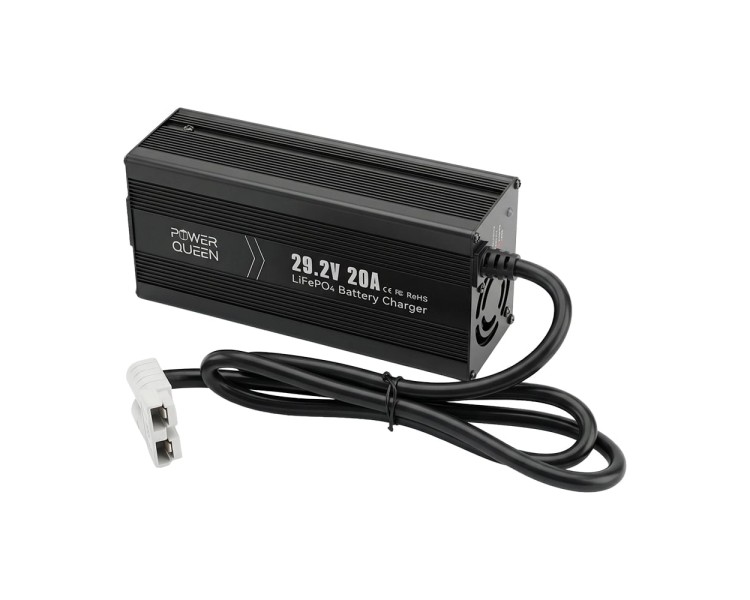 Зарядний пристрій для акумуляторних батарей LiFePO4 29.2V/20A Power Queen P24V20A-BCHA-MINI-X