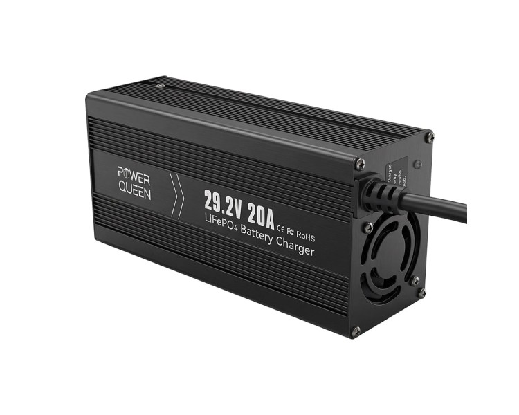 Зарядний пристрій для акумуляторних батарей LiFePO4 29.2V/20A Power Queen P24V20A-BCHA-MINI-X