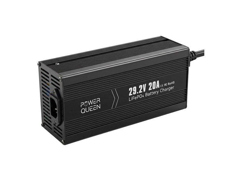 Зарядний пристрій для акумуляторних батарей LiFePO4 29.2V/20A Power Queen P24V20A-BCHA-MINI-X