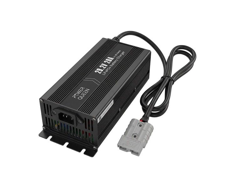 Зарядний пристрій для акумуляторних батарей LiFePO4 29.2V/20A Power Queen P24V20A-BCHA-MINI-X