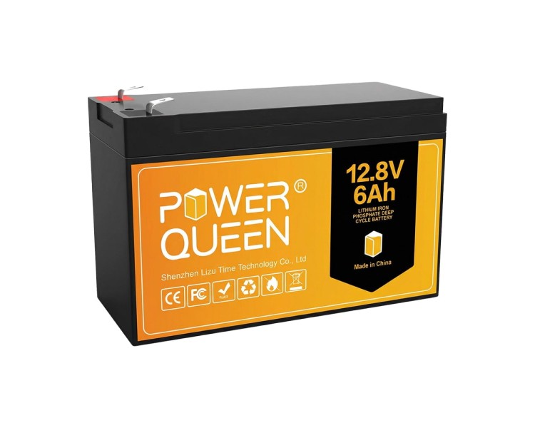 Акумуляторна батарея літій-залізо-фосфатна 12.8В 6А*год LiFePO4 Power Queen P12V6-6-BASIC-4-A6