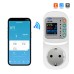 Розумна розетка з реле контролю напруги та струму з Wi-Fi (Tuya) TOMZN TOSVA-16LW EU 16A, моніторинг енергоспоживання, захист від витоку струму