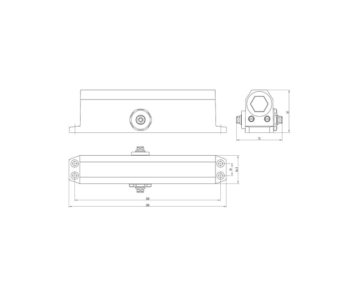 Дверний доводчик Dortec DT-536 Silver