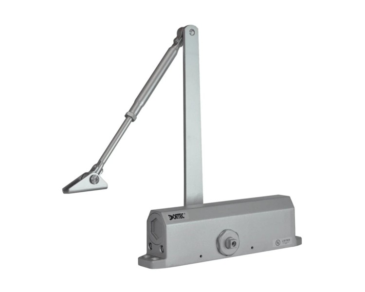 Дверний доводчик Dortec DT-536H Silver з фіксацією дверей у відчиненому положенні