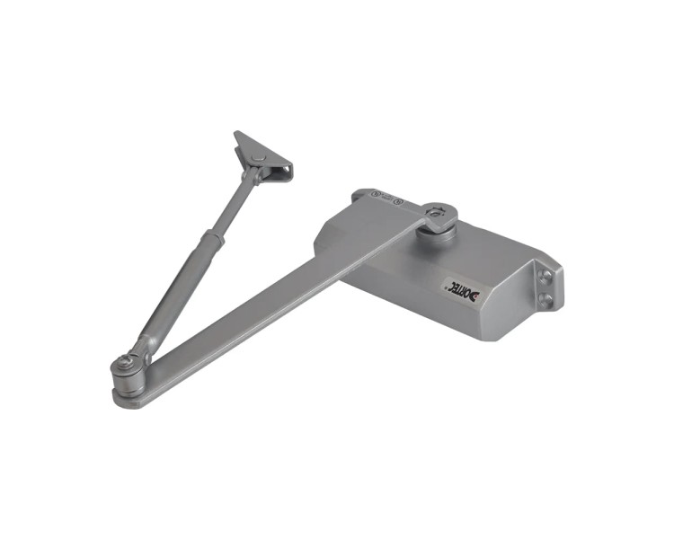 Дверний доводчик Dortec DT-63H Silver з фіксацією дверей у відчиненому положенні