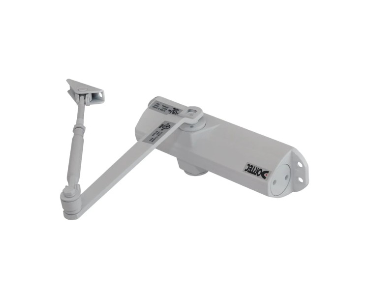 Дверний доводчик Dortec DT-83H White з фіксацією дверей у відчиненому положенні