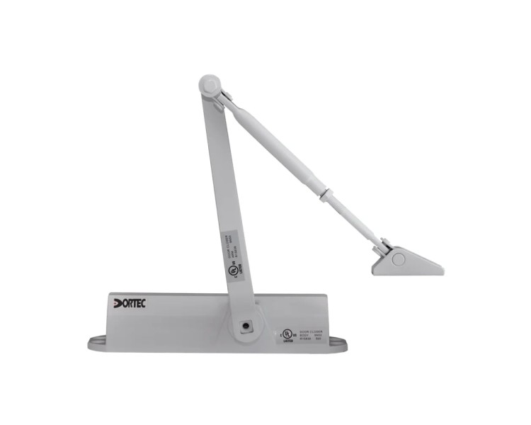 Дверний доводчик Dortec DT-83H White з фіксацією дверей у відчиненому положенні