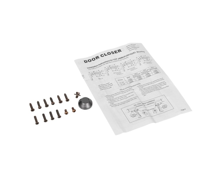 Дверний доводчик Dortec DT-63 Graphite 45-65 кг