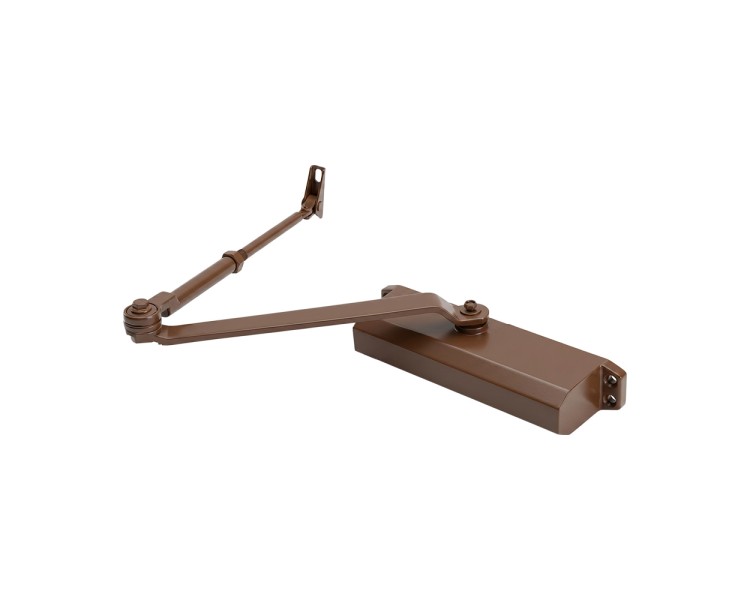 Дверний доводчик Dortec DT-65HA Brown 85-120кг з фіксацією дверей у відчиненому положенні