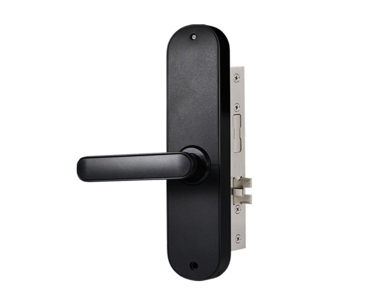 Замок біометричний автономний Trinix TRL-5103BTF Black Left з Bluetooth, зчитувачем відбитків пальців і карт Mifare