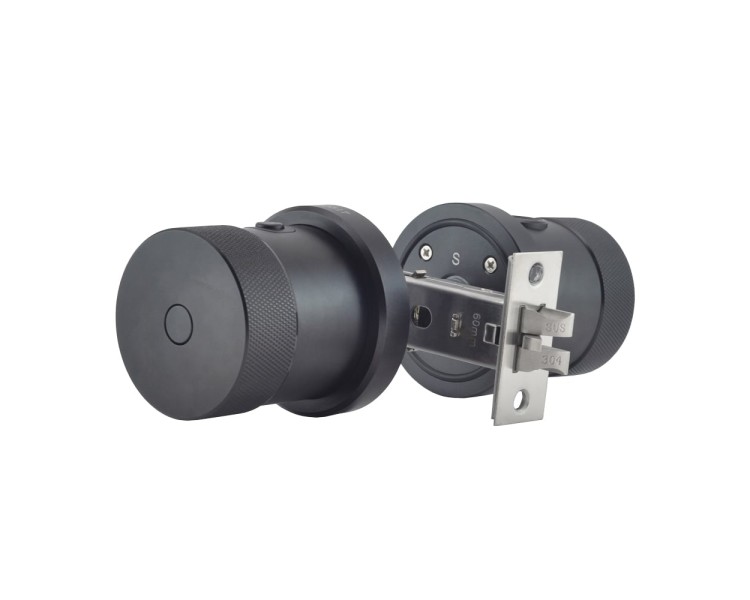 Замок біометричний автономний Trinix TRL-5106BTF Black з Bluetooth, зчитувачем відбитків пальців і карт Mifare