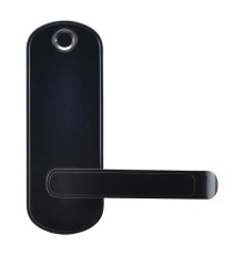 Замок біометричний автономний Trinix TRL-5107BTF Black Right з Bluetooth, зчитувачем відбитків пальців і карт Mifare