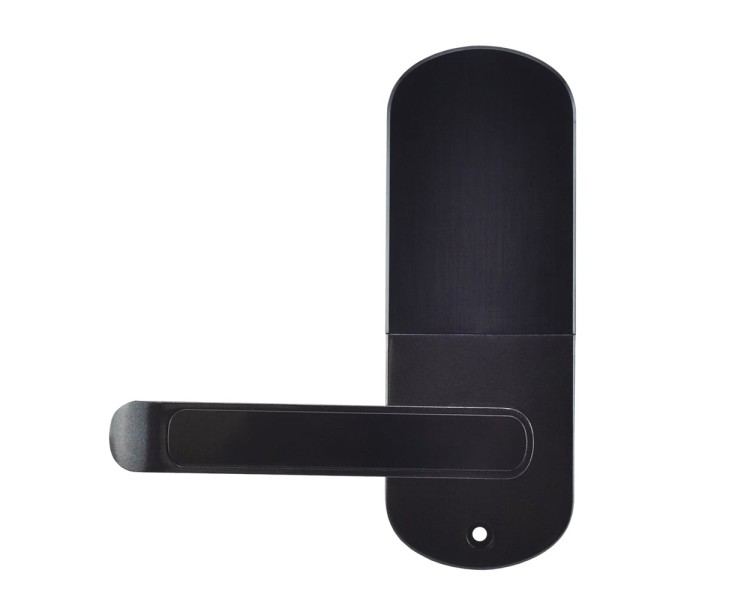Замок біометричний автономний Trinix TRL-5107BTF Black Right з Bluetooth, зчитувачем відбитків пальців і карт Mifare