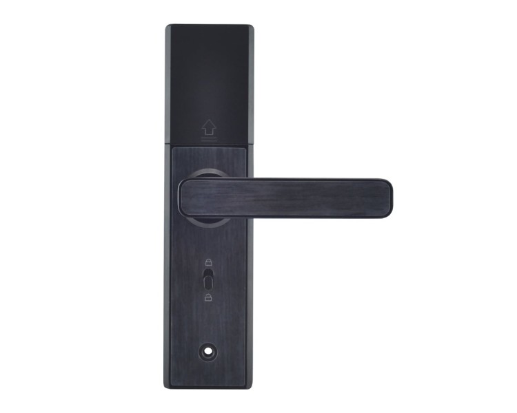 Замок біометричний автономний Trinix TRL-5108BTF Black Left з Bluetooth, зчитувачем відбитків пальців і карт Mifare