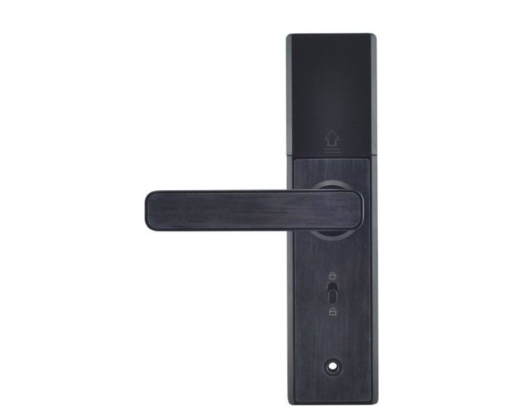 Замок біометричний автономний Trinix TRL-5108BTF Black Right з Bluetooth, зчитувачем відбитків пальців і карт Mifare