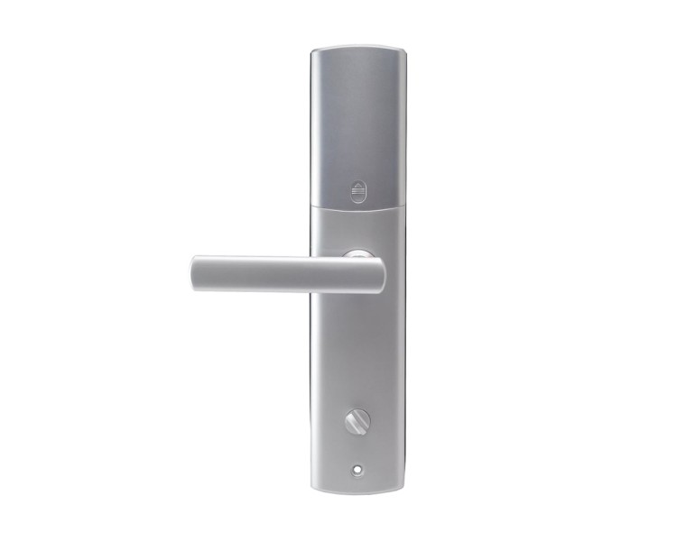 Замок біометричний автономний Trinix TRL-5111BTF Silver Right з Bluetooth, зчитувачем відбитків пальців і карт Mifare