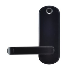 Замок біометричний автономний Trinix TRL-5107BTF Black Left з Bluetooth, зчитувачем відбитків пальців і карт Mifare
