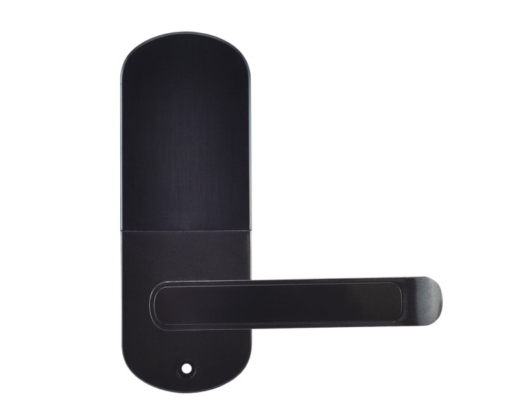 Замок біометричний автономний Trinix TRL-5107BTF Black Left з Bluetooth, зчитувачем відбитків пальців і карт Mifare