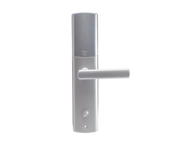 Замок біометричний автономний Trinix TRL-5111BTF Silver Left з Bluetooth, зчитувачем відбитків пальців і карт Mifare