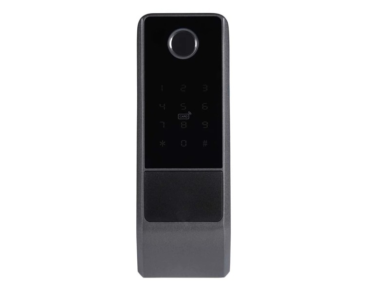 Замок біометричний автономний Trinix TRL-5201BTFW Black Left з Bluetooth, зчитувачем відбитків пальців і карт Mifare