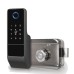 Замок біометричний автономний Trinix TRL-5201BTFW Black Right з Bluetooth, зчитувачем відбитків пальців і карт Mifare