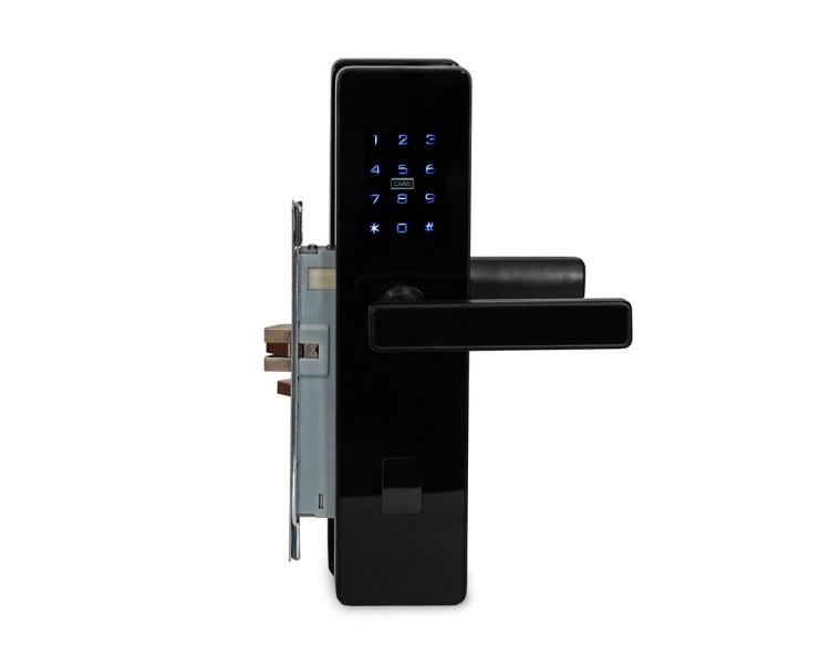 Замок електромеханічний автономний Trinix TRL-5301BT Black з Bluetooth і зчитувачем Mifare