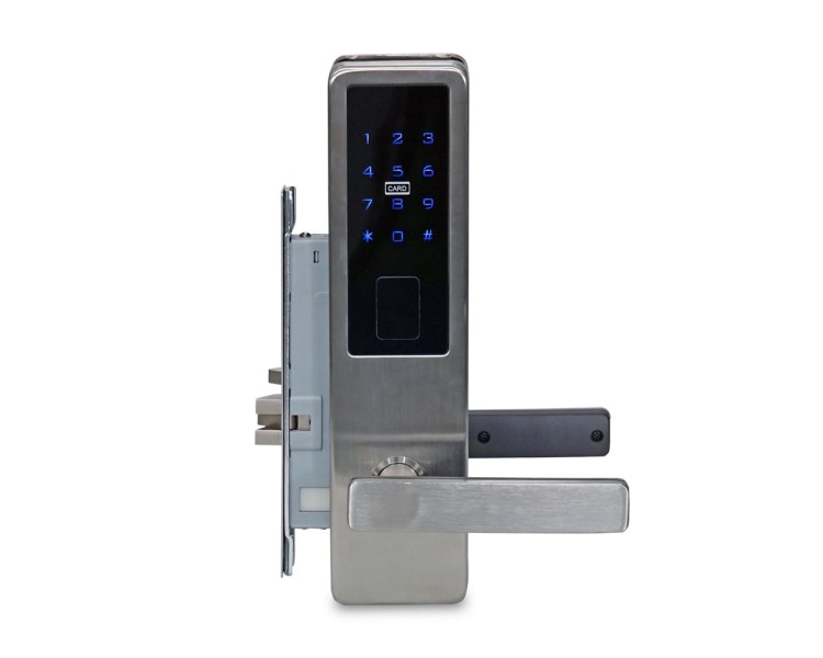 Замок електромеханічний автономний Trinix TRL-5302BT Silver з Bluetooth і зчитувачем Mifare