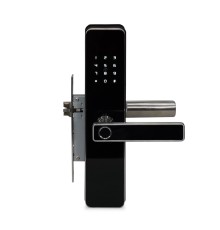 Замок біометричний автономний Trinix TRL-5303BTF Silver з Bluetooth, зчитувачем відбитків пальців і карт Mifare