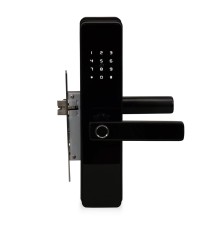 Замок біометричний автономний Trinix TRL-5303BTF Black з Bluetooth, зчитувачем відбитків пальців і карт Mifare