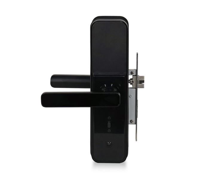 Замок біометричний автономний Trinix TRL-5303BTF Black з Bluetooth, зчитувачем відбитків пальців і карт Mifare