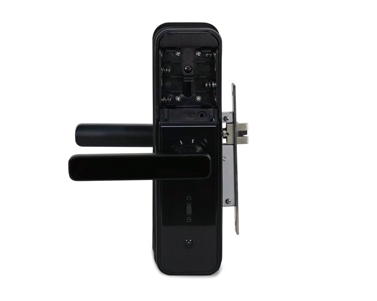 Замок біометричний автономний Trinix TRL-5303BTF Black з Bluetooth, зчитувачем відбитків пальців і карт Mifare