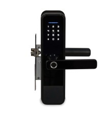 Замок біометричний автономний Trinix TRL-5305BTF Black з Bluetooth, зчитувачем відбитків пальців і карт Mifare
