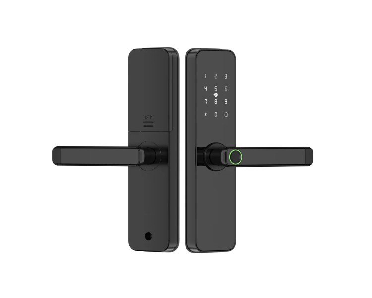 Замок біометричний автономний Trinix TRL-5401BTF Black з Bluetooth, зчитувачем відбитків пальців і карт Mifare