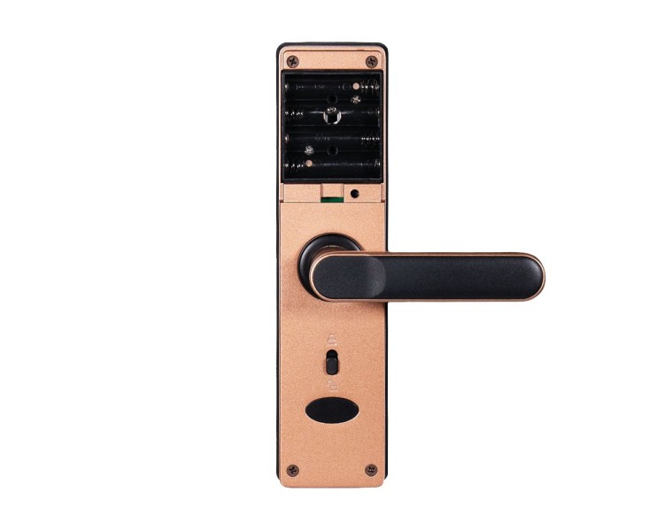 Замок біометричний автономний Trinix TRL-5402BTF Bronze з Bluetooth, зчитувачем відбитків пальців і карт Mifare