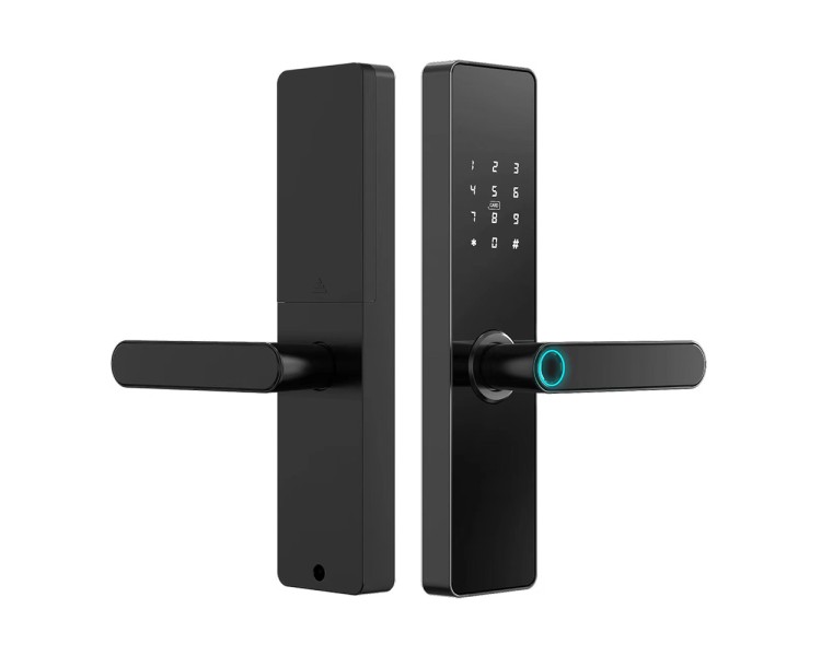 Замок біометричний автономний Trinix TRL-5101BTF Black L/R з Bluetooth, зчитувачем відбитків пальців і карт Mifare