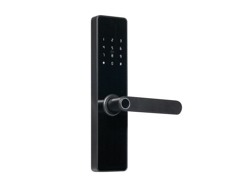 Замок біометричний автономний Trinix TRL-5101BTF Black L/R з Bluetooth, зчитувачем відбитків пальців і карт Mifare