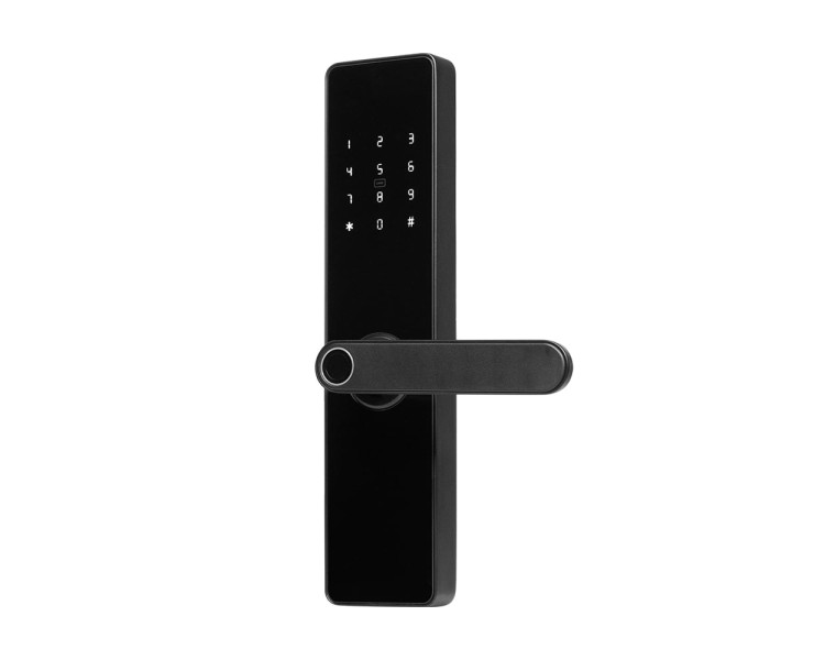 Замок біометричний автономний Trinix TRL-5101BTF Black L/R з Bluetooth, зчитувачем відбитків пальців і карт Mifare