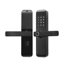Замок біометричний автономний Trinix TRL-7703WF Black L/R з Bluetooth, зчитувачем відбитків пальців і карт Mifare