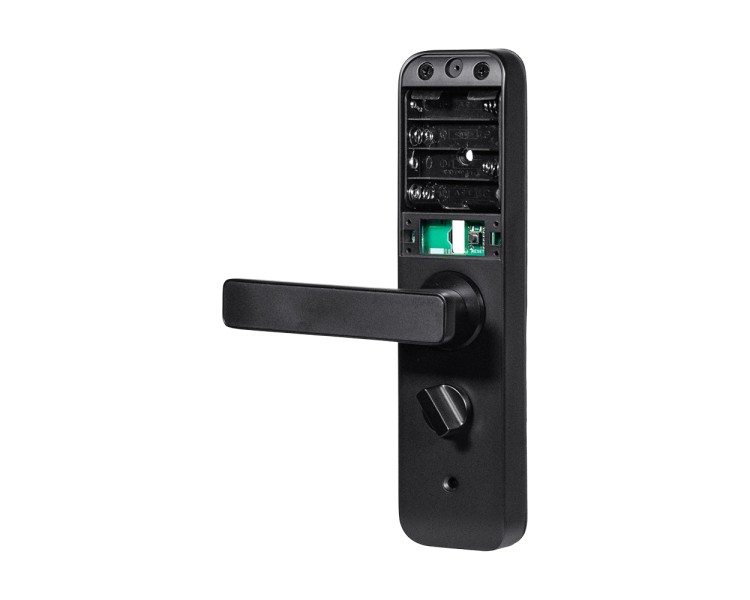 Замок біометричний автономний Trinix TRL-7703WF Black L/R з Bluetooth, зчитувачем відбитків пальців і карт Mifare