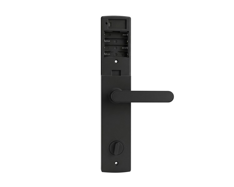 Замок біометричний автономний Trinix TRL-5404BTF Black L/R з Bluetooth, зчитувачем відбитків пальців і карт Mifare