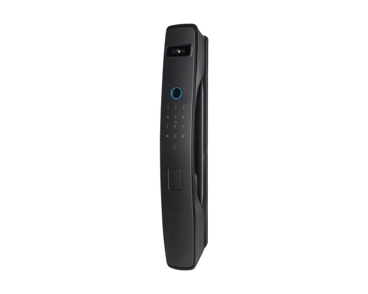 Замок біометричний автономний Trinix TRL-8803BTV Black L/R з Bluetooth та Wi-Fi, розпізнаванням облич, долоней, зчитувачем відбитків пальців і карт Mifare