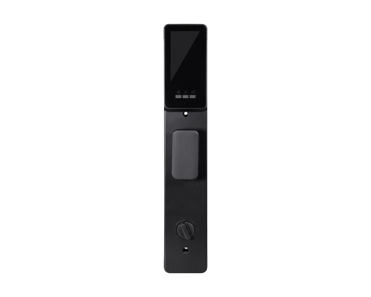Замок біометричний автономний Trinix TRL-8803BTV Black L/R з Bluetooth та Wi-Fi, розпізнаванням облич, долоней, зчитувачем відбитків пальців і карт Mifare