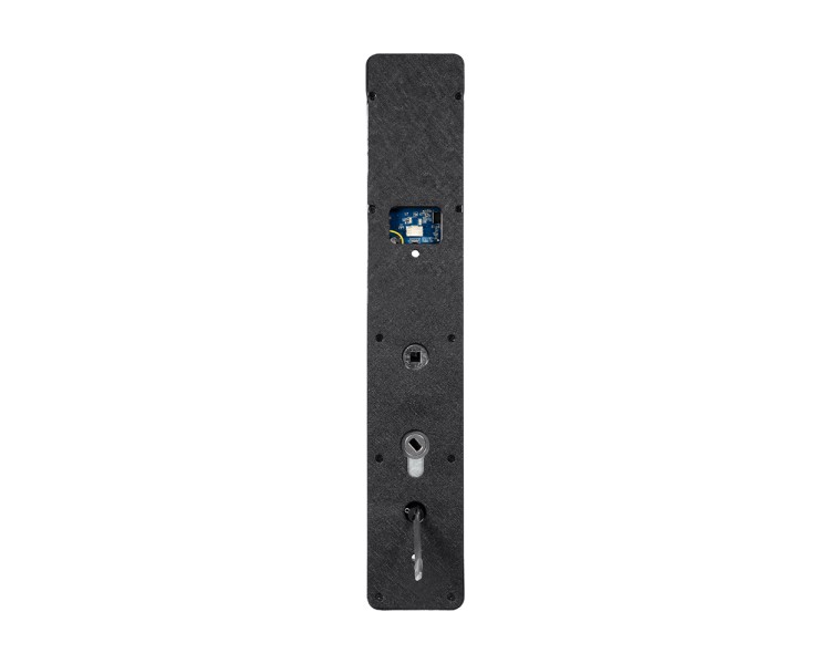 Замок біометричний автономний Trinix TRL-8803BTV Black L/R з Bluetooth та Wi-Fi, розпізнаванням облич, долоней, зчитувачем відбитків пальців і карт Mifare