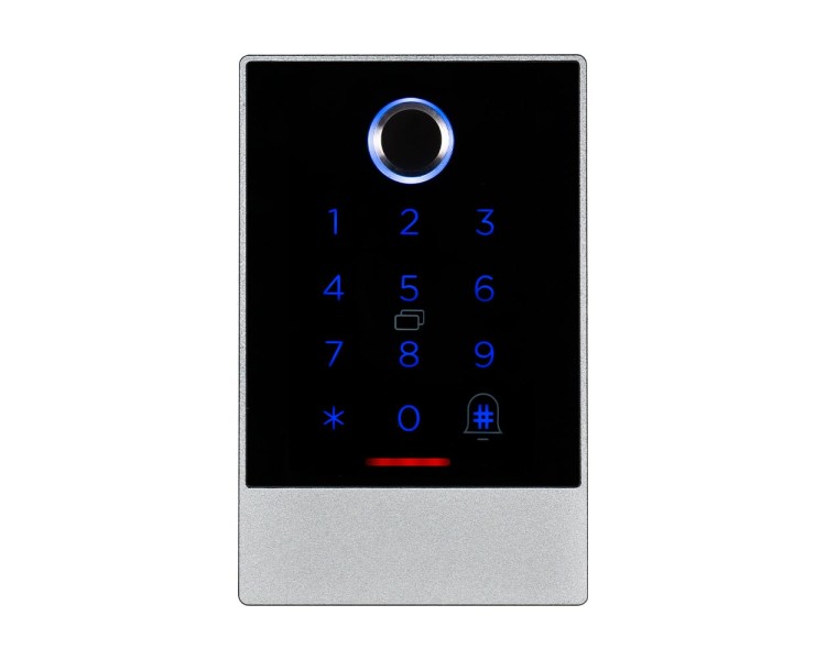 Клавіатура з Bluetooth, з контролером, зчитувачем відбитків пальців та карт Mifare Trinix TRK-1106BTFW